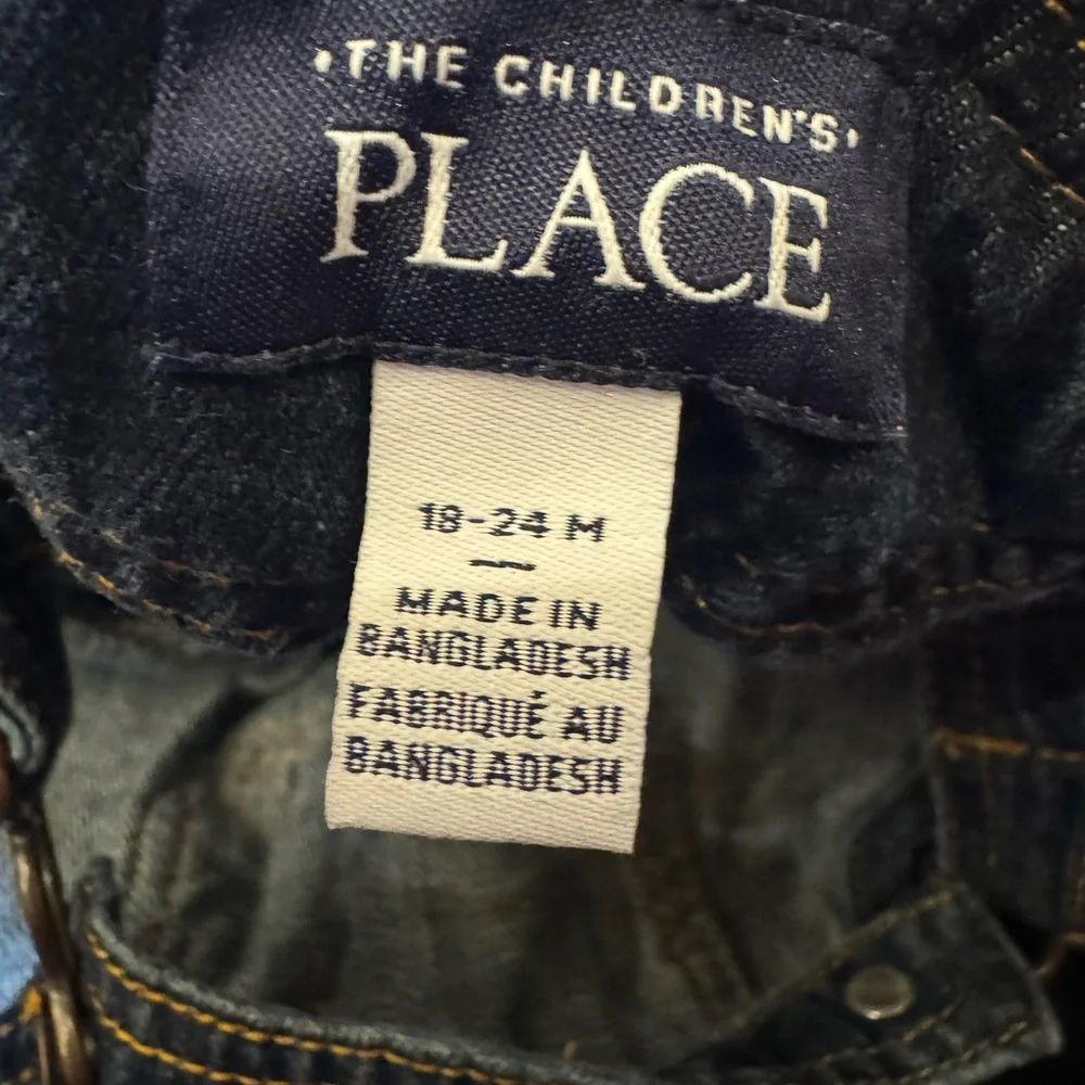 The Children's Place Dark Blue Kids Overalls Size 18-24mos